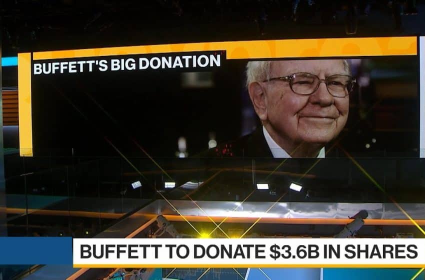 Warren Buffett Makes Huge Donation Of Worth $3.6 Billion